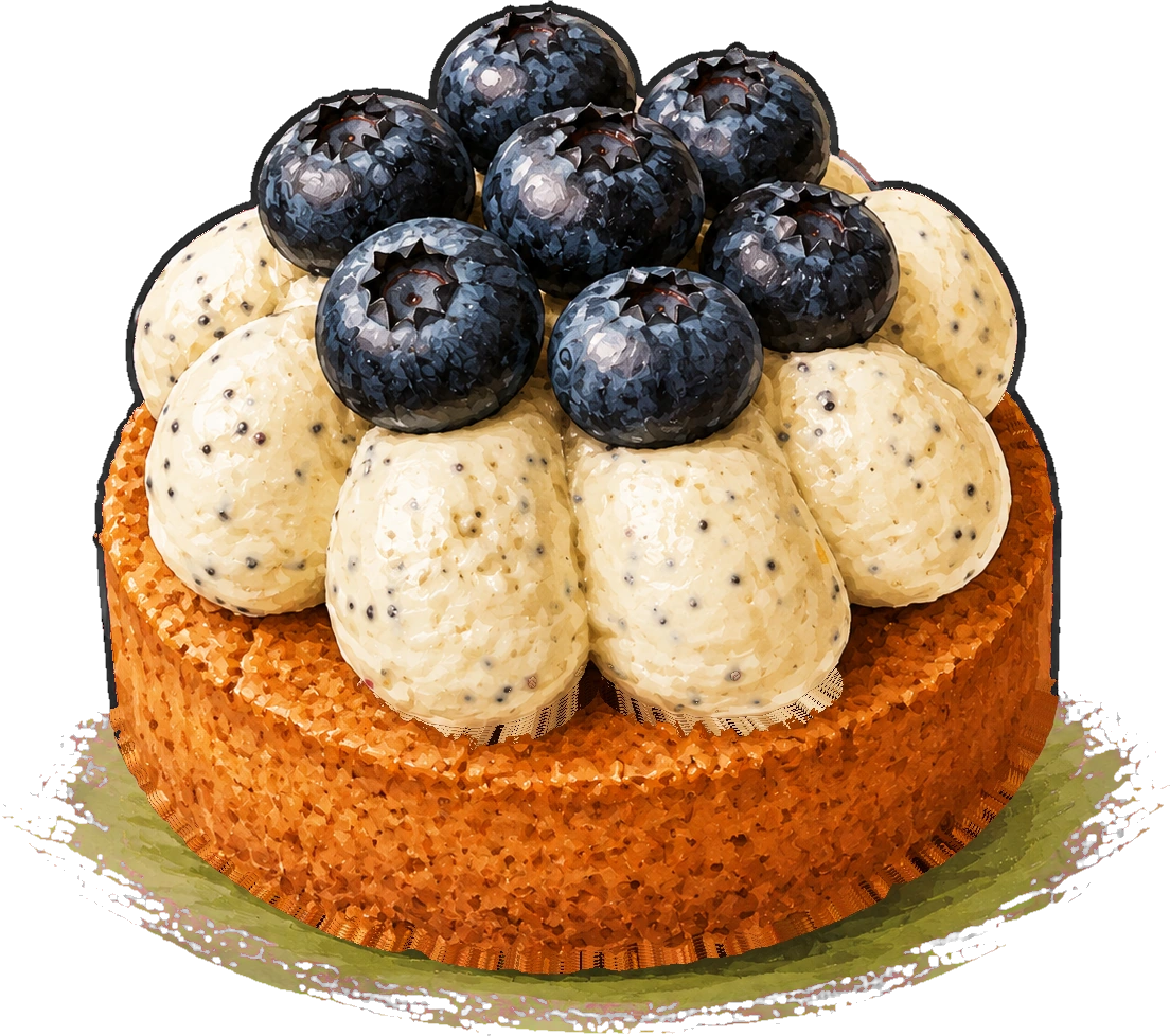 Blueberry tartlet